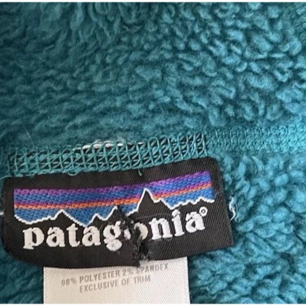 Patagonia Hi Loft R3 Regulator Polartec Hoody Sweater Jacket Womens XS Teal - Picture 12 of 16
